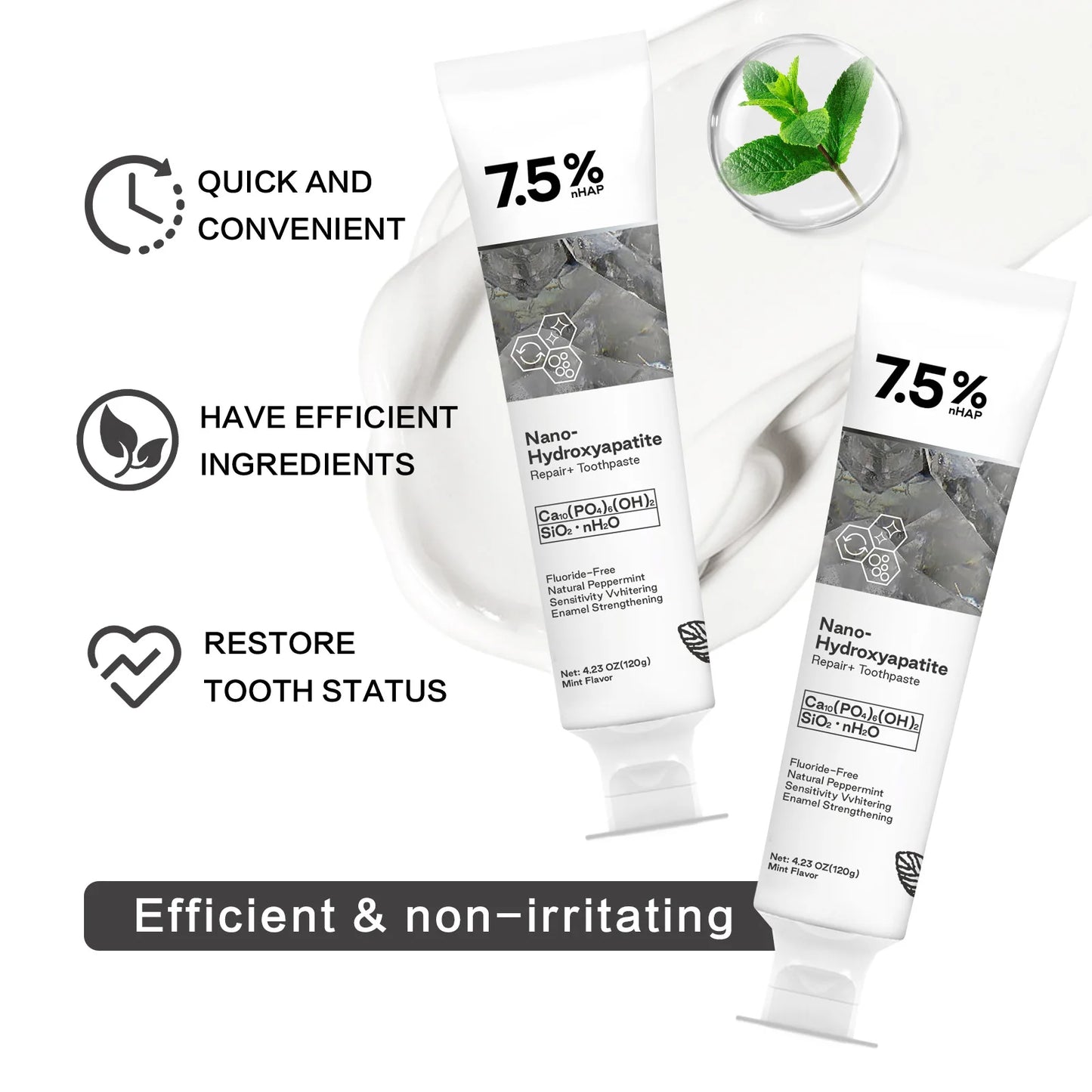Fluoride-Free Hydroxyapatite Toothpaste (50% OFF Today!)
