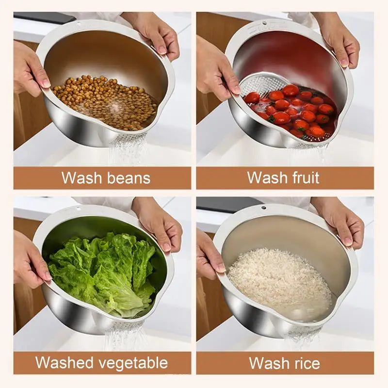 Stainless Steel Multi-Functional Washing Basket! (50% OFF Today!)