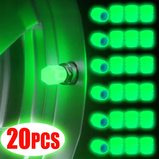 Luminous Car Tire Valve Cap Fluorescent Night Glowing Decor (50% OFF Today!)