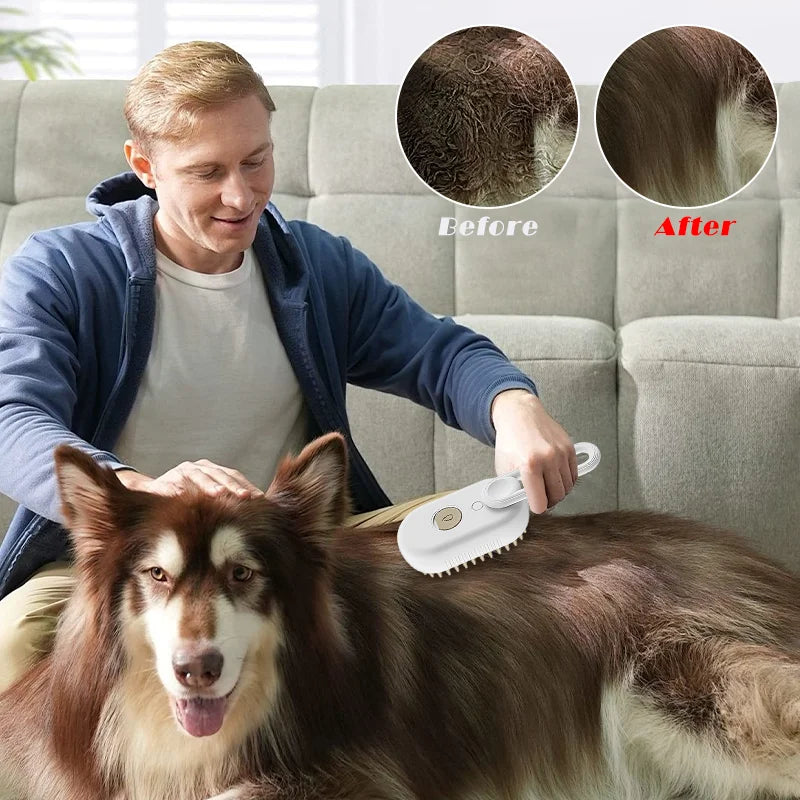 3 IN 1 PET STEAMY MASSAGE SPA BRUSH (50% OFF TODAY!)