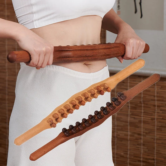 HANDMADE GUA SHA WOOD THERAPY TOOL