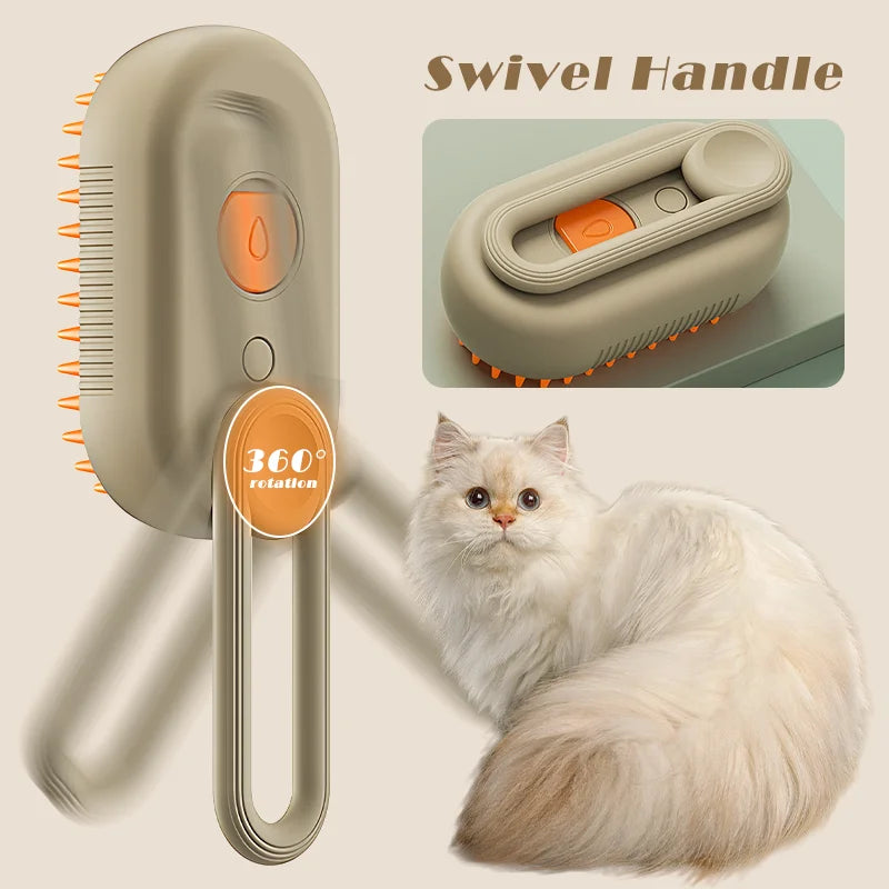 3 IN 1 PET STEAMY MASSAGE SPA BRUSH (50% OFF TODAY!)