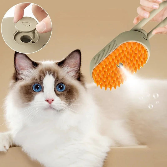 3 IN 1 PET STEAMY MASSAGE SPA BRUSH (50% OFF TODAY!)