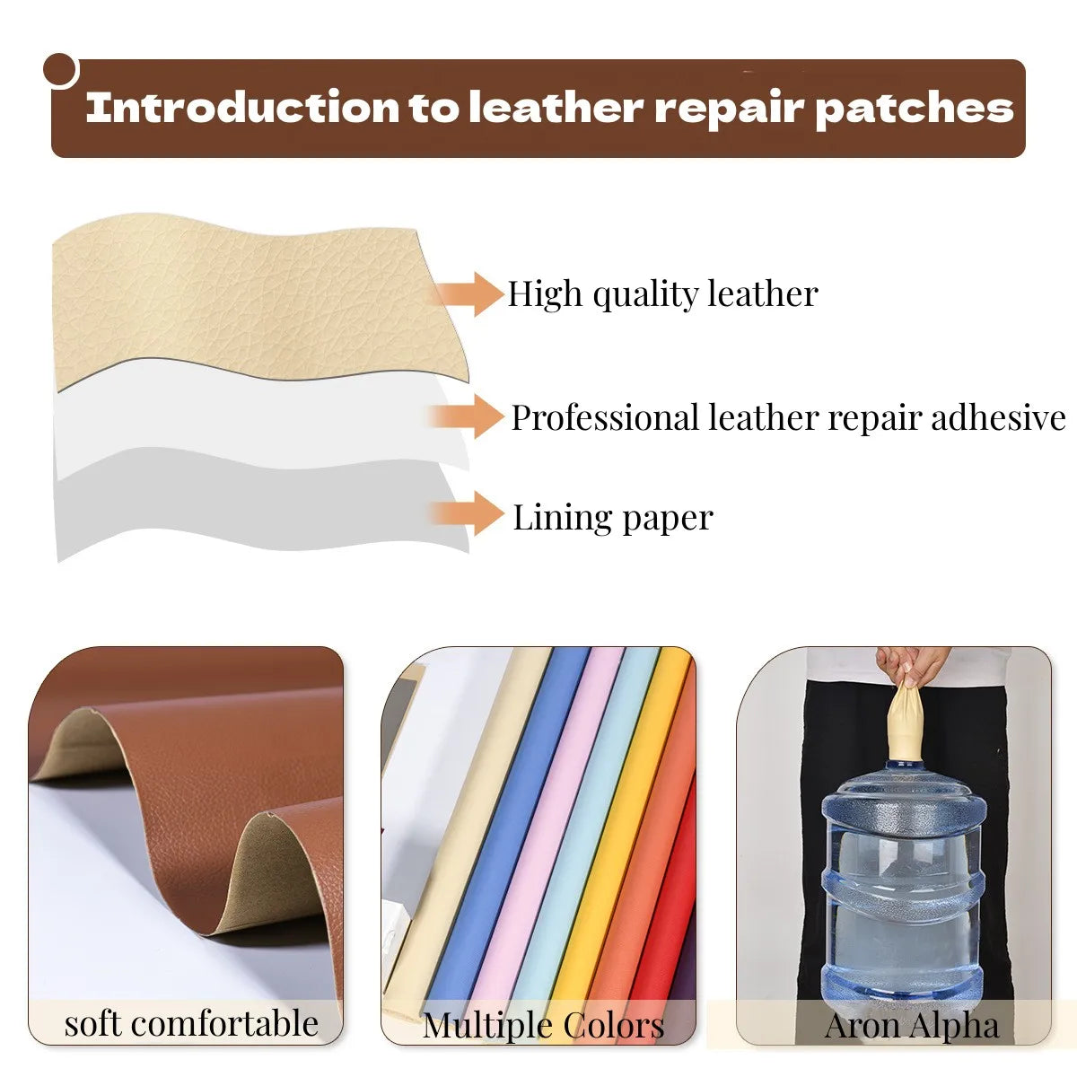 PU LEATHER REPAIR PATCH FOR SOFA & CAR SEAT