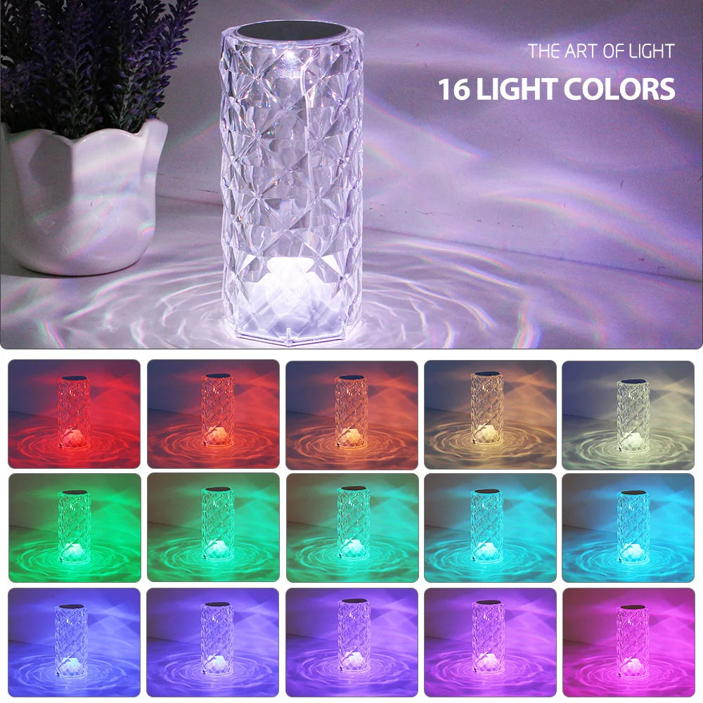 High Quality Rechargeable CrystalCove™ Table Lamp