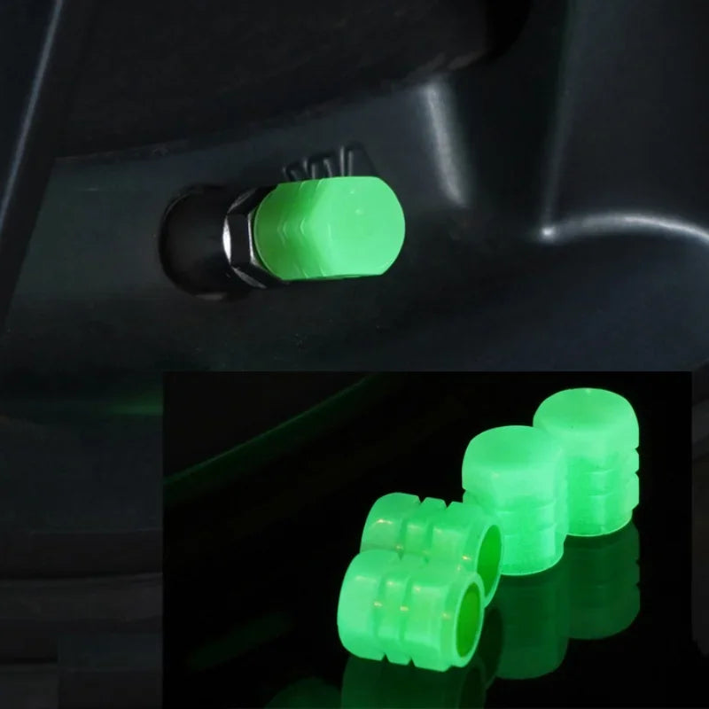 Luminous Car Tire Valve Cap Fluorescent Night Glowing Decor (50% OFF Today!)